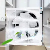 COOAU Afzuigventilator - Muurventilator - Afzuig Ventilator Badkamer - 6-inch - 25W - Hoogrendementsventilatie - Wit