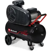 Einhell Elektrische Compressor TE-AC 430/90/10 - 3000 W - 10 bar - 90 L tank - Aanzuigcapaciteit: 430 l/min - Oliegesmeerd - Zwenkwielen