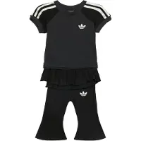 Adidas Set 'SLIM KNITTED TEE LEGGINGS' zwart / wit