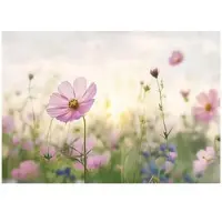 WALLARENA - Fotobehang - 400x280 cm - bloemen, natuur, slaapkamer, woonkamer, vliesbehang