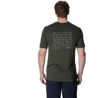 Houdini Tree Message T-shirt Met Korte Mouwen Groen L Man