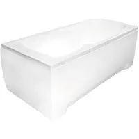Besco Modern badpaneel 150x50cm wit glans