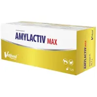 Vetfood Amylactiv MAX spijsverteringssupplement voor honden en katten, 120 capsules