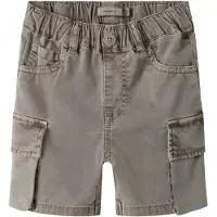 Name It Mini Broek 'NMMBEN B CARGO MK SHORTS 7805-PO NO' grijs gemêleerd
