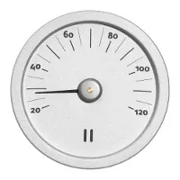 Rento aluminium thermometer rond - Zilver