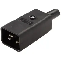 Kaiser Martin C20 Stekker 70 Graden 16 Amp Zwart - 765/SW [2 stuks]