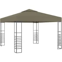 vidaXL Tuinzak 3x3 meter, taupekleurig, 180 g/m²