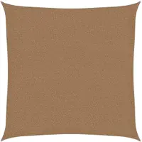 vidaXL Zonnezeil 160 g/m² 2,5x2,5 m HDPE taupe