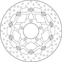 Brembo 78b40889 Drijvende Voorste Remschijf