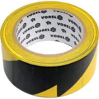 VOREL Zelfklevende Waarschuwingstape Geel/Zwart 48mm x 33m