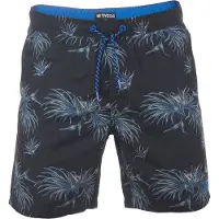 Riverso Heren Short RIVKai bequem Zwart XL Volwassenen Zwemshort met Print met Elastische Band