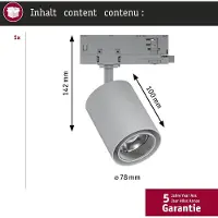Paulmann Kratos 96567 LED-railspot ProRail3 9 W LED Zilver