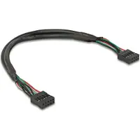 DeLOCK Cable USB 2.0 pin header female 2.54 mm 10 pin to USB 2.0 pin header female 2.54 mm 10 pin 25 cm