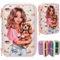 Depesche - TOPModel 3-vaks etui - SUNNY DOG