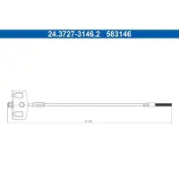 Ate 24.3727-3146.2 Handremkabel