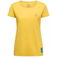 La Sportiva Climbing On The Moon T-shirt Met Korte Mouwen Geel S Vrouw
