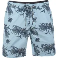 Riverso Heren Short RIVKai bequem Blauw 4XL Volwassenen Zwemshort met Print met Elastische Band