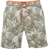 Riverso Heren Short RIVKai bequem Olijf XXL Volwassenen Zwemshort met Print met Elastische Band