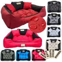 AIO Factory Hondenmand KINGDOG 145x115 cm gepersonaliseerd waterdicht rood