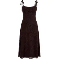Turkishsouq Mouwloze maxi-jurk met bloemenprint voor dames, casual/dagelijks, nauwsluitend model