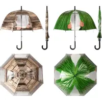 Esschert Design Paraplu Kiekeboe 83 X 83,5 Cm Polyester Groen