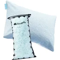 Cloudpillo Cloudkiddo Kinderkussen - Hoofdkussen Kind - - Verstelbaar Kussen - Traagschuim - Ergonomisch Hoofdkussen - Perfect voor Zij- en Rug Slapers