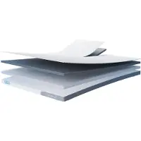 Cloudpillo Original Split Topper 200x210 - Afstelbaar - 4-Seizoenen - Voorzien van Elastieken - Matras topper