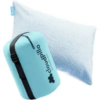 Cloudpillo Hoofdkussen - To Go Reiskussen - Memory Foam - 37x55 cm - Inclusief Draagtas - Ademende, Afneembare en Wasbare Hoes - Voor Reizen, Kamperen en Onderweg