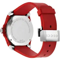 Gucci YA136309 Dive zwarte wijzerplaat siliconen herenhorloge