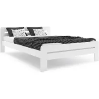 BMS DALLAS - Bed - 140 x 200 cm - Wit - Inclusief Matras