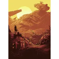 Komar Vliesbehang Star Wars Jakku Star Destroyer
