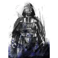 Komar Vliesbehang Digitale print vlies - Star Wars Watercolor Vader - Afmeting 200 x 280 cm
