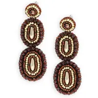 PAULIE POCKET Dames Sieraden Ella Shine Earrings - Bruin - Maat ONESIZE