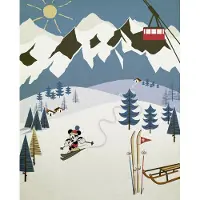 Overig Fotobehang Mickey Alpine - Meerkleurig - 2,50m X 200cm
