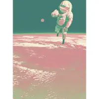 Overig Fotobehang Spacewalk - Meerkleurig - 2,80m X 200cm