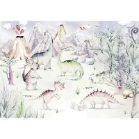 Overig Fotobehang Dino Playground - Meerkleurig - 2,80m X 400cm