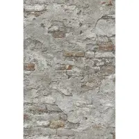 Rasch Vliesbehang 939330 Factory III steenoptiek antraciet