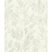 Rasch Vliesbehang 410587: Groene Bladeren, Tropisch, Beachhouse Collectie