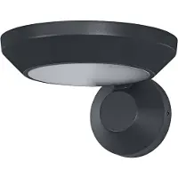 Osram buitenwandlamp Donkergrijs, warmwit, 3000 K, IP65, aluminium, 930 lm, 12 W, geïntegreerde LED, levensduur 25.000 uur, 220-240 V