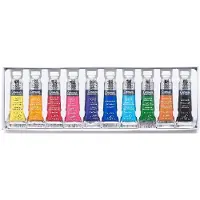 Winsor & Newton 0390664 Cotman Aquarelverf Set – Beginners Set 10 x 5 ml – Essentiële Waterverfkleuren met Hoge Kwaliteit Pigmenten