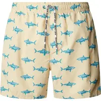 Pepe Jeans Heren Haaien zwempak geel (L), Strandkleding, Polyester PMB100031