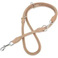 Barry King Leren Hondenhalsband 200cm x 13mm - Licht Beige
