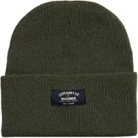 Superdry Klassieke Gebreide Beanie Groen Grootte: 1SIZE