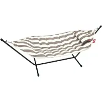 Fatboy Headdemock Superb Hangmat Incl. Statief Kussen En Hoes - Hangmatten Olefine Stripe Cacao - 700127