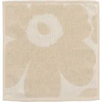 Marimekko Unikko Mini handdoek 30x30 cm Off white-linnen