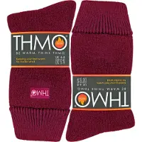 THMO - Thermische fleece gevoerde pantoffelsokken voor dames - Diepe Fuchsia