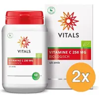 Vitals 2x Vitamine C 250 mg Biologisch (60 capsules)