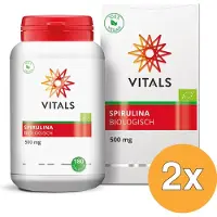 Vitals 2x Spirulina 500 mg bio (180 tabletten)