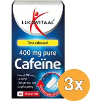 Lucovitaal 3x Pure Cafeïne 400Mg (30 tabletten)