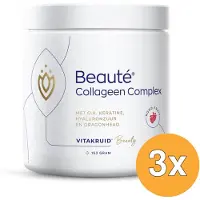 Vitakruid 3x Beauté Collageen Complex Rood Fruit (154 gr)